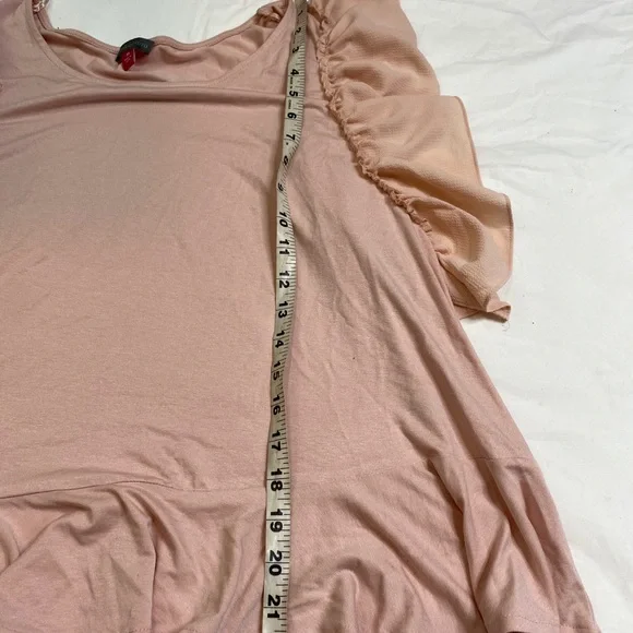 Vince Camuto Ruffle Side Sleeveless Top - Dusty Pink Size M A031121 - Picture 5 of 7